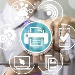 Use local printer via remote access (RDP).