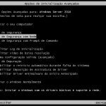 Iniciando o Windows Server em modo de segurança.